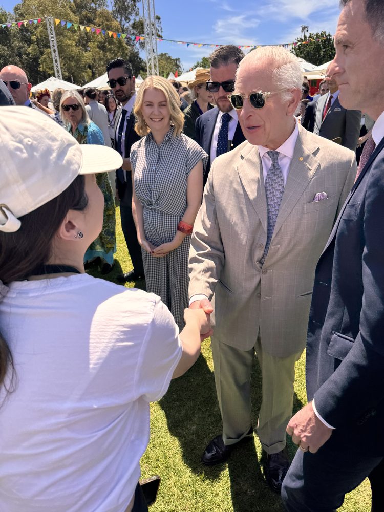 Rice Pantry meeting HM King Charles III at a Sydney event